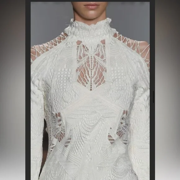 New Jonathan Simkhai Guipure Lace Gown - Picture 4 of 13